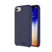 SiGN iPhone 7/8/SE (2020/2022) Skal Liquid Silicone - Blå
