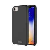 SiGN iPhone 7/8/SE (2020/2022) Skal Liquid Silicone - Svart