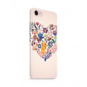Skal till Apple iPhone 7 - Blommigt hjärta