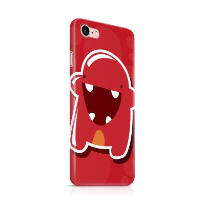 Skal till Apple iPhone 7 - Bubbelmonster - Röd