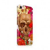 Skal till Apple iPhone 7 - Dödskalle - Blommor