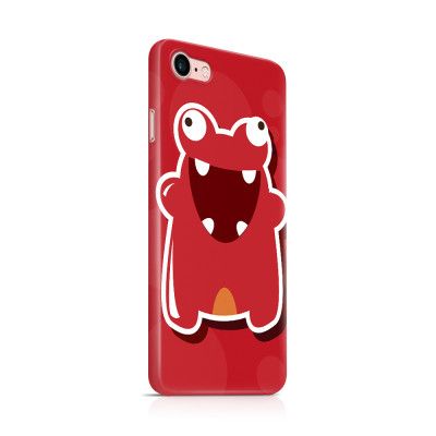 Skal till Apple iPhone 7 - Glatt Bubbelmonster - Röd