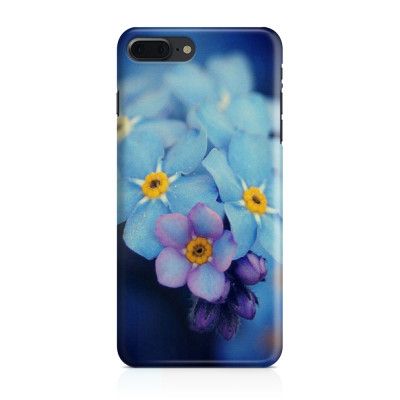Skal till Apple iPhone 7 Plus - Blå blommor