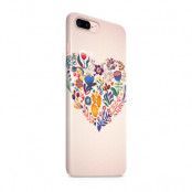 Skal till Apple iPhone 7 Plus - Blommigt hjärta