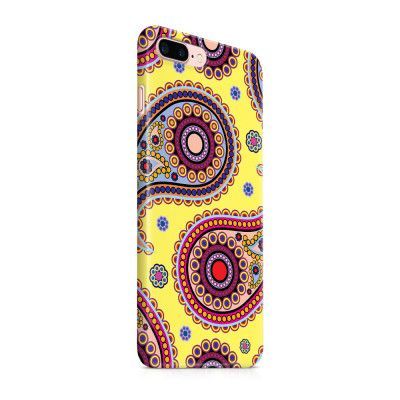 Skal till Apple iPhone 7 Plus - Blommigt mönster - Orange