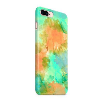 Skal till Apple iPhone 7 Plus - Blommor - Beige