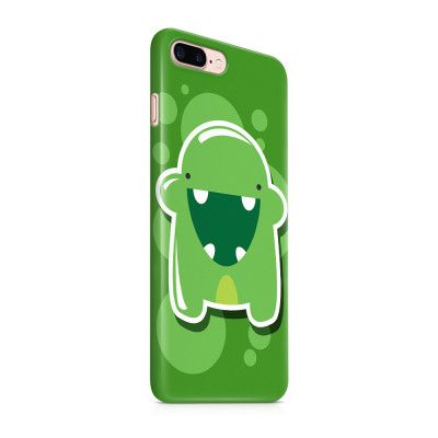 Skal till Apple iPhone 7 Plus - Bubbelmonster - Grön