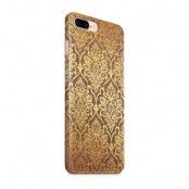 Skal till Apple iPhone 7 Plus - Canvas Damask - Guld/Brun