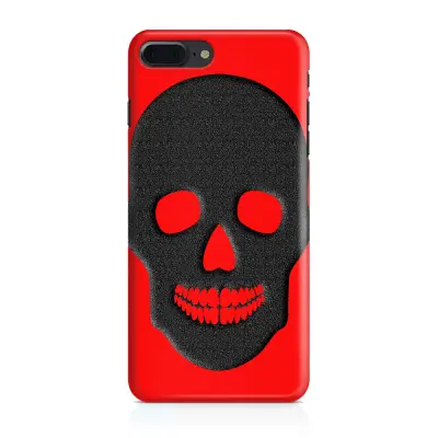 Skal till Apple iPhone 7 Plus - Dödskalle siluett