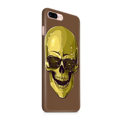 Skal till Apple iPhone 7 Plus - Hipster Skull Brun
