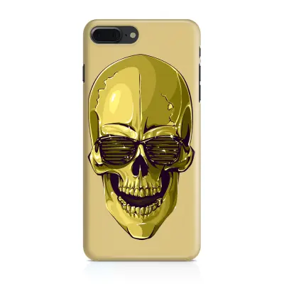 Skal till Apple iPhone 7 Plus - Hipster Skull Gul