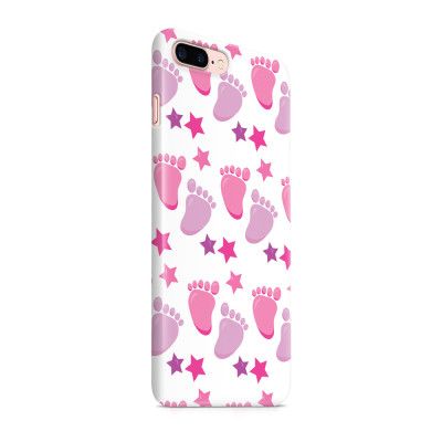 Skal till Apple iPhone 7 Plus - Hjärtan - Grå