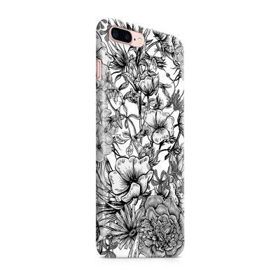 Skal till Apple iPhone 7 Plus - Hortensia - Vit