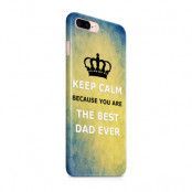 Skal till Apple iPhone 7 Plus - Keep Calm - Best dad