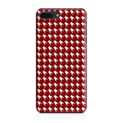 Skal till Apple iPhone 7 Plus - Mönstrat tyg - Röd