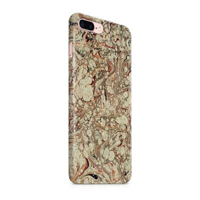 Skal till Apple iPhone 7 Plus - Marble - Svart/Gul