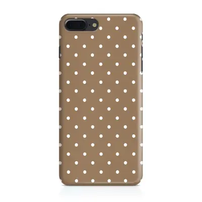 Skal till Apple iPhone 7 Plus - Polka - Brun