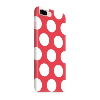 Skal till Apple iPhone 7 Plus - Polka - Magenta