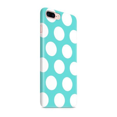 Skal till Apple iPhone 7 Plus - Polka - Turkos