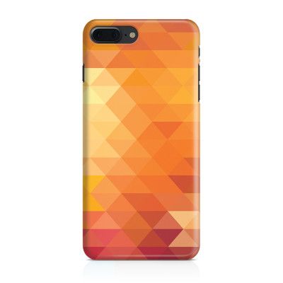 Skal till Apple iPhone 7 Plus - Polygon - Orange