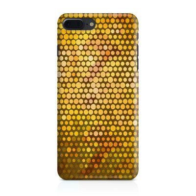 Skal till Apple iPhone 7 Plus - Prickig - Orange