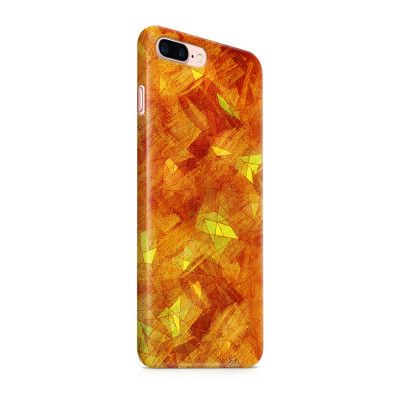 Skal till Apple iPhone 7 Plus - Prickig - Orange