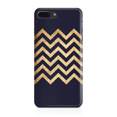 Skal till Apple iPhone 7 Plus - Ränder - Wood