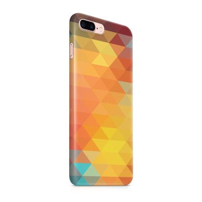 Skal till Apple iPhone 7 Plus - Rutig Stygn - Rosa