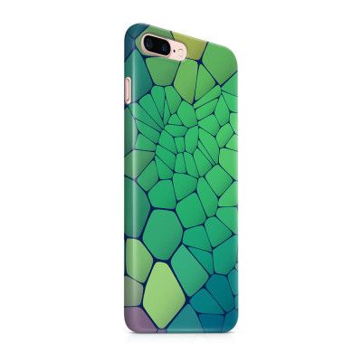 Skal till Apple iPhone 7 Plus - Skifferstenar - Grön