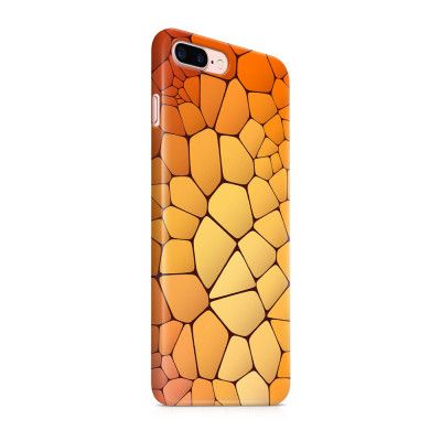 Skal till Apple iPhone 7 Plus - Skifferstenar - Orange
