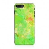 Skal till Apple iPhone 7 Plus - Vattenfärg - Grön/Gul