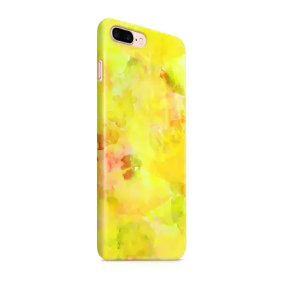 Skal till Apple iPhone 7 Plus - Vattenfärg - Grön/Orange