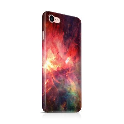 Skal till Apple iPhone 7 - Rymden - Röd/Svart