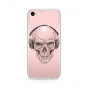 Skal till Apple iPhone 7 - Skull with Headphones