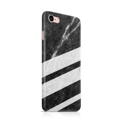 Skal till Apple iPhone 7/8 - Black Striped Marble