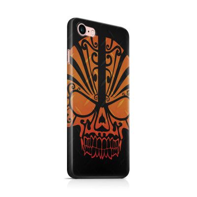 Skal till Apple iPhone 7/8 - Dödskalle - Orange