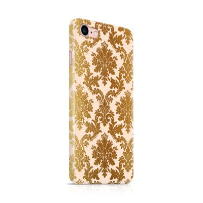 Skal till Apple iPhone 7/8 - Damask - Guld/Persika