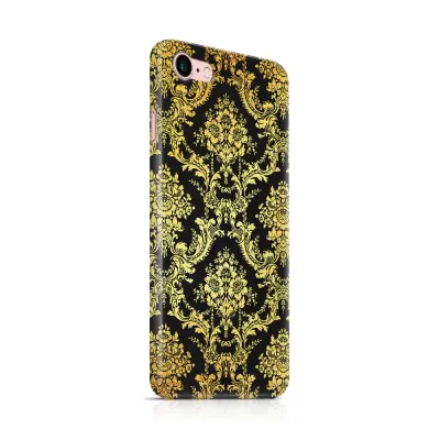 Skal till Apple iPhone 7/8 - Damask - Guld/Svart