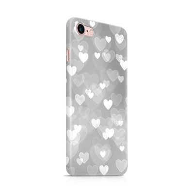 Skal till Apple iPhone 7/8 - Hjärtan - Grå