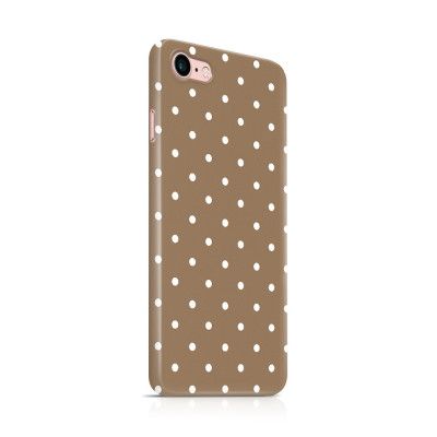 Skal till Apple iPhone 7/8 - Polka - Brun