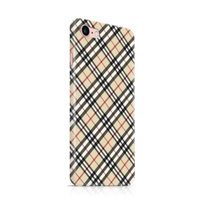 Skal till Apple iPhone 7/8 - Rutig diagonal - Beige