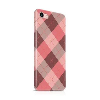 Skal till Apple iPhone 7/8 - Rutig - Rosa/Grå