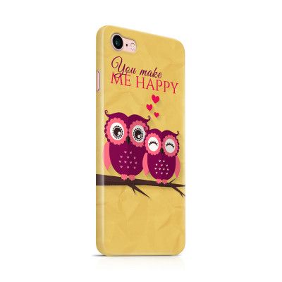 Skal till Apple iPhone 7/8 - Ugglor - You make me happy