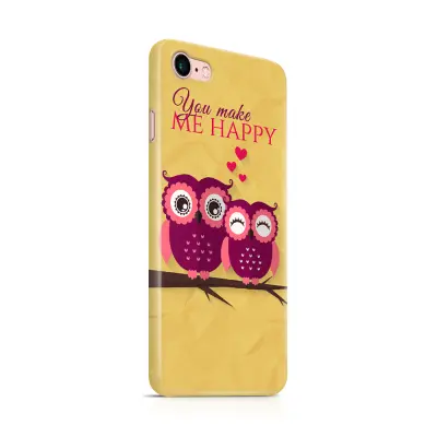 Skal till Apple iPhone 7/8 - Ugglor - You make me happy