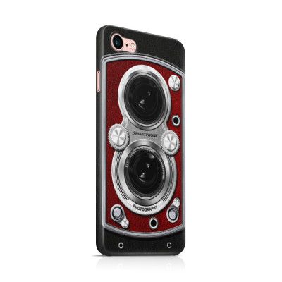 Skal till Apple iPhone 7/8 - Vintage Camera Red