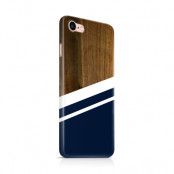 Skal till Apple iPhone 7/8 - Wood ränder - Mörkblå