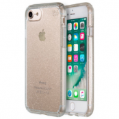 Speck Presidio Clear + Glitter (iPhone 8/7) - Guld