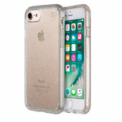 Speck Presidio Clear + Glitter Mobilskal iPhone 7 - Guld