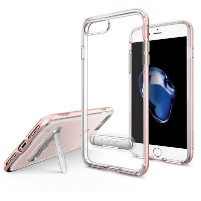 SPIGEN Crystal Hybrid Skal till iPhone 7 Plus - Rose Gold