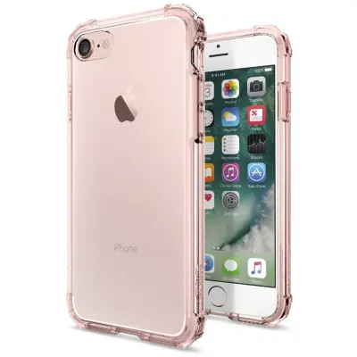 Spigen Crystal Shell (iPhone 8/7) - Rosa